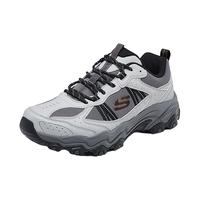 斯凯奇（Skechers）男士绑带城市户外鞋237527 灰色/橘色/GYOR 42.5