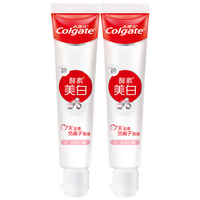 Colgate 高露洁 酵素美白牙膏 沁爽白桃 40g*2