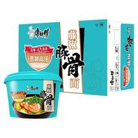 康师傅 方便面整箱装 熬制高汤藤椒豚骨面 泡面桶装速食 107g*12桶