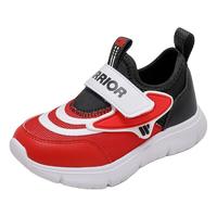 回力童鞋2024秋季透气儿童运动鞋时尚男女童软底跑步鞋鞋子 红白黑 34码 内长约21.85cm