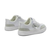 Kappa Kids卡帕童鞋儿童运动鞋女童春季魔术贴板鞋小白鞋男童百搭板鞋 073-米白 32 内长20.5适合脚长19.5