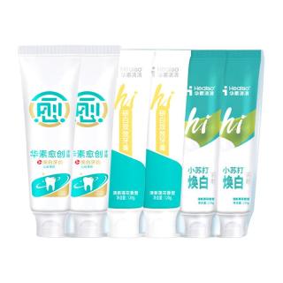 华素愈创 拍一发六100g*4支+18g*2支华素愈创牙膏改善牙龈全家福清新口气