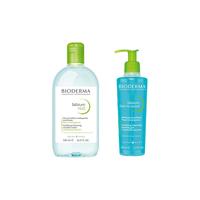 BIODERMA 贝德玛 净妍护肤套装 (控油洁肤液500ml+平衡洁肤啫喱200ml)