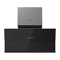 美的（Midea） 美的无烟感油烟机DT9/FC9/FC7  27立方超大吸力顶侧三吸 1000PA超大静压防倒灌 厨房自清洁烟机 【超薄羽翼系列FC7】  25立方大吸力