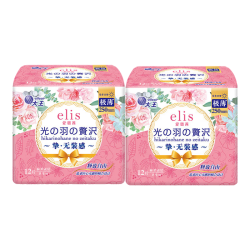 elis 大王卫生巾光羽日用夜用全周期套装极薄无感姨妈巾 光羽*2包 250mm 24片