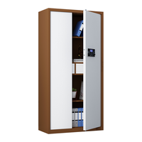 ZHONGWEI 中伟 电子保密柜文件柜办公柜档案柜密码柜资料柜保险柜通门带抽屉咖框电子锁加厚款