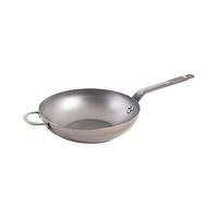 debuyer德佰尔碳钢法国精铁炒锅家用平底电磁炉煤气灶不粘炒菜锅