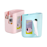 CHAHUA 茶花 家用抽纸收纳多功能纸巾盒 K02001 粉色