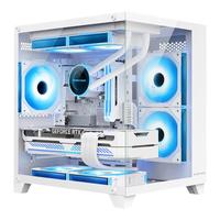 酷耶 14代i7 14700KF二十核RTX4060台式机电脑主机游戏直播设计渲染水冷组装机