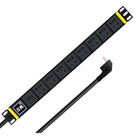 SanTuo 三拓 TS8808 PDU机柜插座电源pdu插排接线板10A/16A插座8位多用孔开关/防雷PDU 8位16A多用孔 防雷 2.5平方线