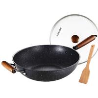 ASD 爱仕达 麦饭石色晶石系列 CL32S9WG 炒锅(32cm、不粘、铝合金铸件)