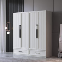 百家邦 JS-01 四门大衣柜 180*55*200cm 枫丹白露色