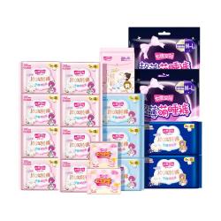 七度空间 少女100%纯棉日夜用卫生巾轻薄透气姨妈巾
