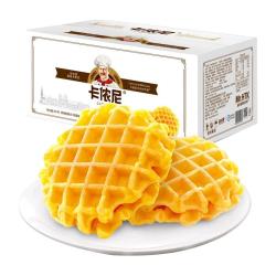 回头客 卡侬尼华夫饼干整箱早餐面包蛋糕类健康休闲零食品糕点小吃
