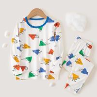 瑁恩·瑁爱 Mn·Mo 瑁恩瑁爱 舒适秋款柔软舒适男童内衣套装中大男童打底秋衣秋裤居家轻外出