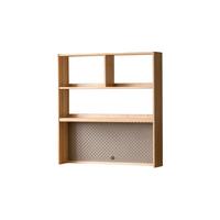 源氏木语实木学习桌上架简约书架储物架收纳置物架 (橡木原木色)1.18米上架