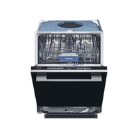 SIEMENS 西门子 SJ636X03JC 嵌入式洗碗机+白色面板 13套 银色