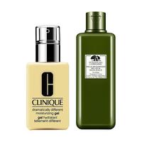 ORIGINS 悦木之源&CLINIQUE 倩碧 护肤套装 (灵芝焕能好底子精华水200ml+卓越润肤乳清爽型125ml)