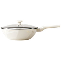 Royalstar荣事达陶瓷无涂层八角锅不粘锅家用炒菜锅超轻平底炒锅电磁炉