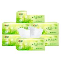 心相印抽纸纸巾茶语面巾压花纸家用卫生纸餐巾纸纸巾抽