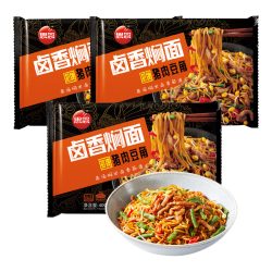 思念 猪肉豆角焖面400g*3 卤面速食食品方便面微波即食快捷早餐宵夜