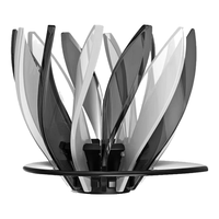 HARIO V60睡莲滤杯可拆卸花瓣滤杯手冲咖啡过滤器手冲滤杯黑白睡莲 睡莲滤杯黑白色1-4人份