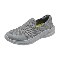 斯凯奇(Skechers)男鞋一脚蹬户外网面健步鞋休闲运动鞋210943 灰色/GRY