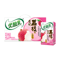 优酸乳 伊利 优酸乳贵妃荔枝味250ml*24 营养 早餐饮用含8月产 荔枝味24盒/箱