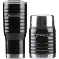 LOCK&LOCK 黑浪保温杯粥桶套车载男士商务水杯LHC4147S601