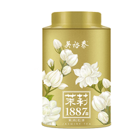 PLUS会员：吴裕泰 茶叶茉莉花茶1887 特种全芽茉莉绿茶八窨纯芽花草茶40g/罐