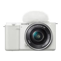 索尼(SONY)ZV-E10L白色zve10 ZV-10 Vlog微单数码相机 ZV-E10L+数魅直播套装+数魅三脚架 标配