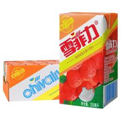 芬达 雪菲力荔枝汁饮料250ml*24盒整箱 可口可乐果味饮料多省包邮