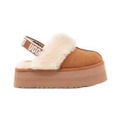 UGG 秋季女士包头厚底LOGO松紧带休闲懒人毛毛鞋 1113474 CHE | 栗色 43