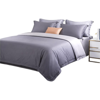 富安娜 FUANNA四件套纯棉60s长绒棉贡缎套件全棉床单被套单双人床品203*229cm 【60S长绒棉贡缎】德雷克