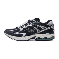 美津浓(MIZUNO)【WAVE SOLAR V2】男女运动跑步休闲鞋 经典复古老爹鞋 40码 07/黑/棉白/暗绿