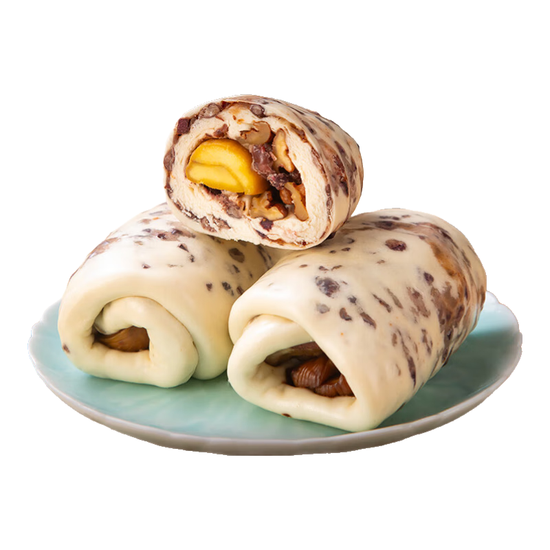 宫门口宫门口贝勒红豆卷创始人店北京特产粗食主食代餐五谷早餐 2包（8个）