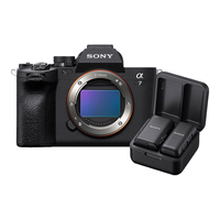 索尼（SONY）Alpha 7 IV 全画幅微单相机 创意外观滤镜+ ECM-W3S领夹麦克风 麦克风套装 4K视频（a7M4）