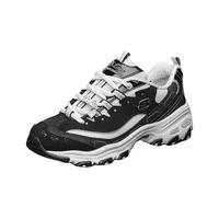 斯凯奇（Skechers）女鞋休闲鞋拼接钻石熊猫鞋老爹鞋周年纪念款 12241 黑色/白色/BKW 35