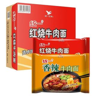 统一 红烧牛肉面 袋装 100g*24袋 整箱装 方便面速食面泡面