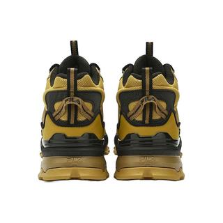 FILA 斐乐 加绒中帮满天星复古运动鞋男2023冬款休闲鞋老爹鞋 黑/蜂蜜黄-BH 39
