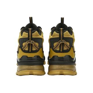 FILA 斐乐 加绒中帮满天星复古运动鞋男2023冬款休闲鞋老爹鞋 黑/蜂蜜黄-BH 39