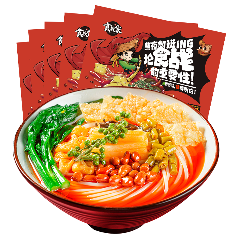 食战家 广西柳州麻辣味螺蛳粉 5袋