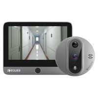 Eques 移康智能 叮咚mini3S A30（深空灰） 智能猫眼 180°广角摄像头 可视门铃 电子猫眼高清夜视远程摄像