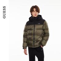 限尺码：GUESS 男女同款空气感面包连帽羽绒服X4PN08W55RB