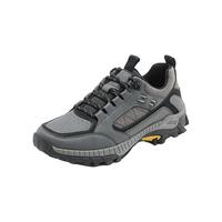 康龙户外登山鞋厚底防水防滑耐磨增高休闲运动工装劳保鞋男鞋 灰色 44