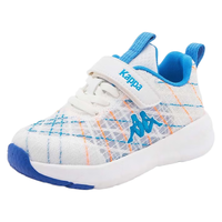 Kappa Kids卡帕童鞋儿童篮球鞋男春季休闲运动鞋透气缓震跑步鞋 白蓝 32码 内长20.5适合脚长19.5