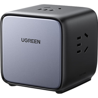 UGREEN 绿联 智充魔盒桌面,新国标插板拓展接线板 宿舍办公家用拖线板 3位总控全长2米 15524