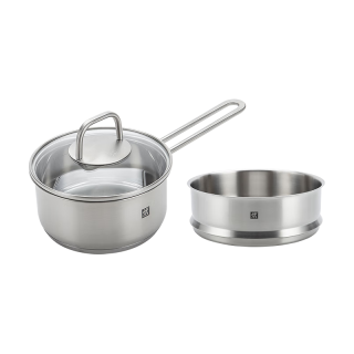 移动端、京东百亿补贴：双立人 京东双立人 不锈钢奶锅+蒸笼2件套