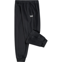 鸿星尔克(ERKE)童装男女童长裤儿童加厚针织长裤保暖正黑130