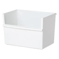 利快日本桌面收纳盒收纳筐收纳篮内衣整理盒厨房玩具收纳 双拉手收纳盒380*268*260深款